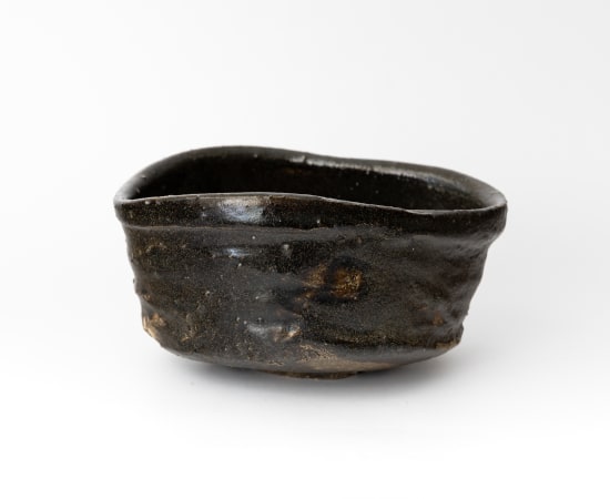 Kai Tsujimura, 引出黒茶碗 - Hiki-dashi Black Tea Bowl