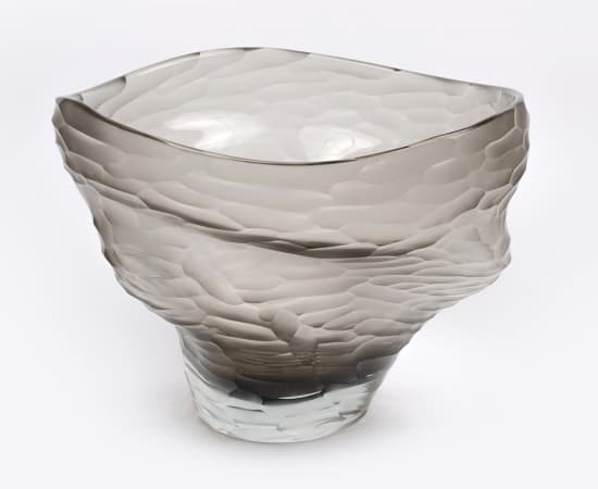 Massimo Micheluzzi, Carved Clear Vase, 2019