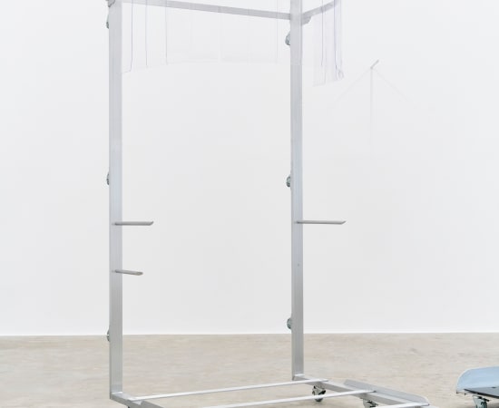 Andrei Arion, TIMEFALL SHOWER CABIN - Aluminum, PVC Curtains, Wheels , 2024