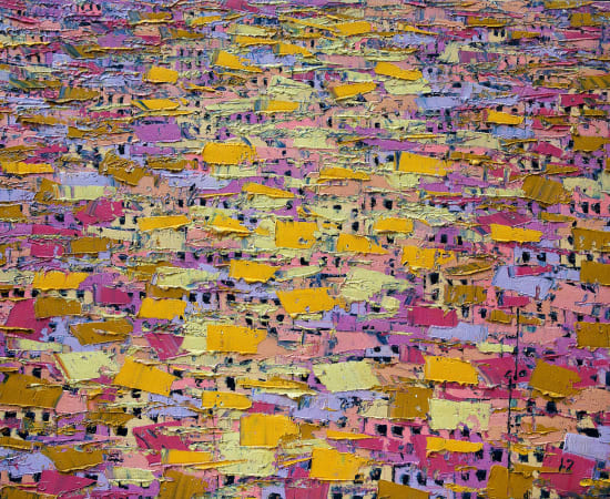 Ablade Glover, Pink Townscape, 2017