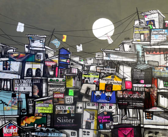 Obou Gbais, Locodjro Street Collage 2, 2019