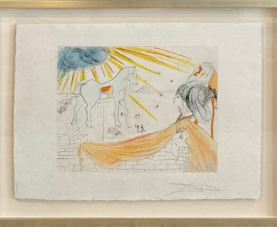 Salvador Dali, Hélène et la Cheval de Troie, 1974