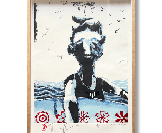JJ Walker, Dawn patrol - Blue (framed), 2024