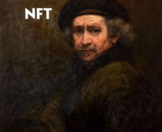 Contemporary meets classic Rembrandt painting