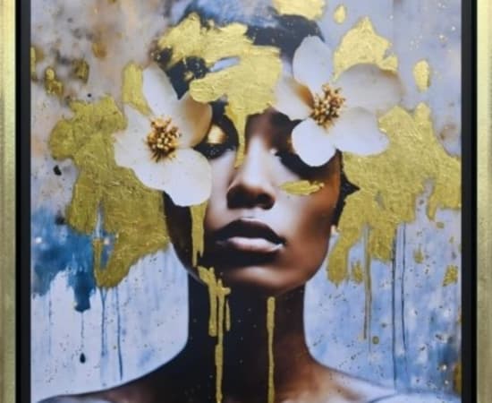 Face, flowers, portrait