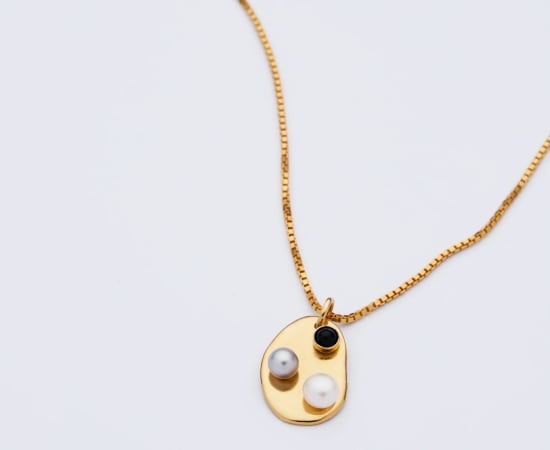Jesler Muntendam, Form Necklace, gold-plated