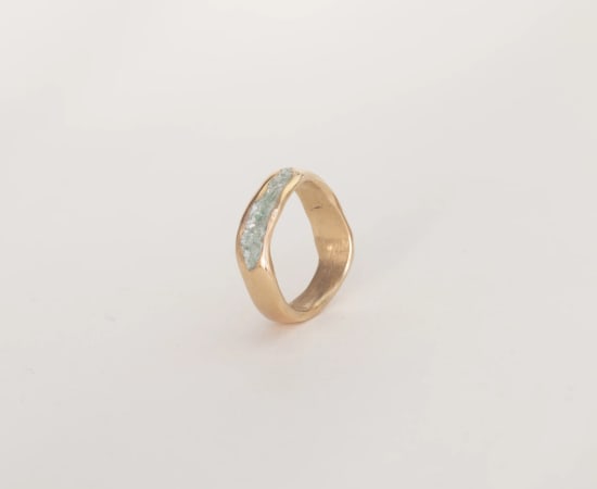 Jesler Muntendam, Organic ring + future rock Gold plated