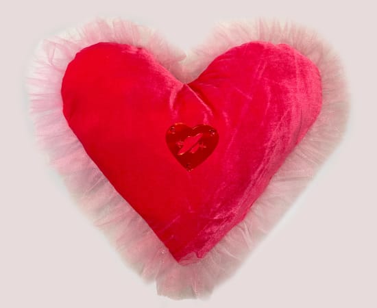 Yamuna Forzani, Large Plexi Heart Pillow