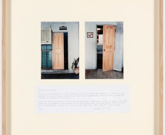 Tercerunquinto, Reducción de una puerta (Reduction of a door) 2001, 2013