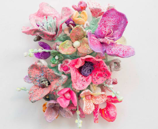 Stefan Gross, Flower Bonanza pink,mint