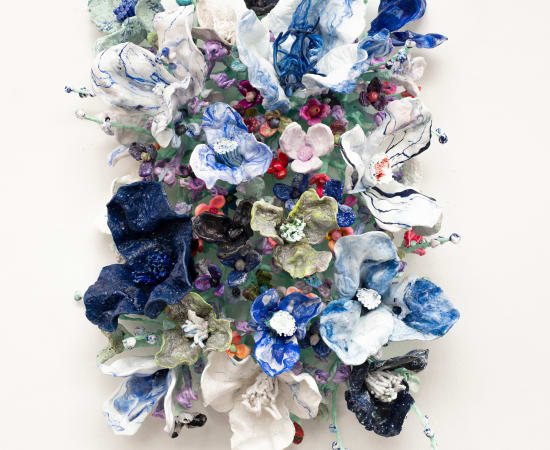 Stefan Gross, 'FlowerBonanza' Delft blue, mint