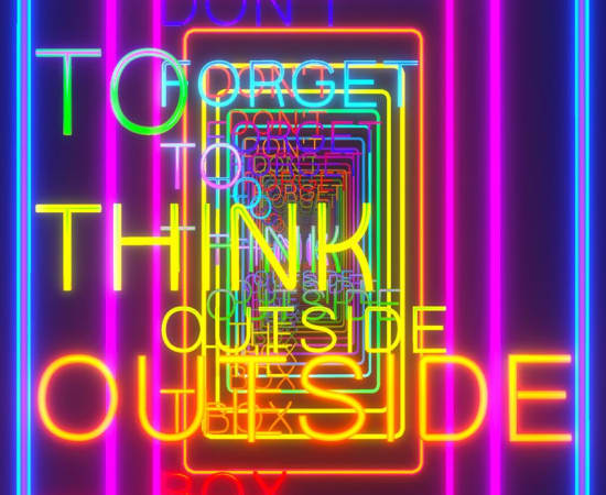 Studio Irma, Don't forget to think outside of the box print