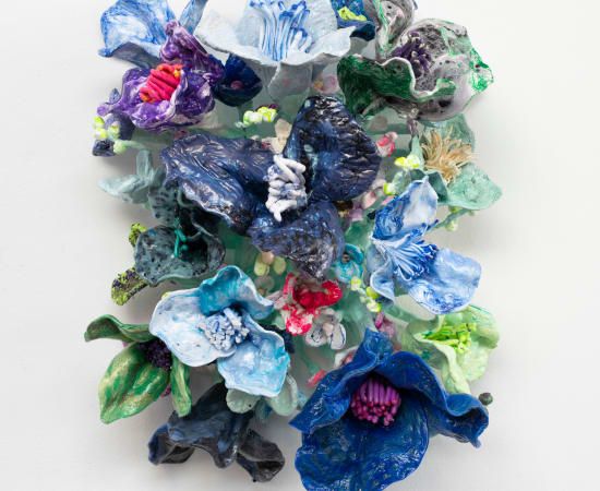 Stefan Gross, Flower Bonanza blue, mint, 2022