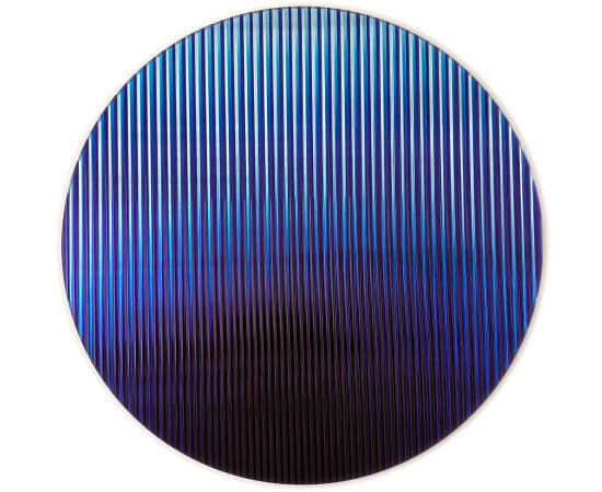 Rive Roshan, Colour Shift Panel Round - Sapphire