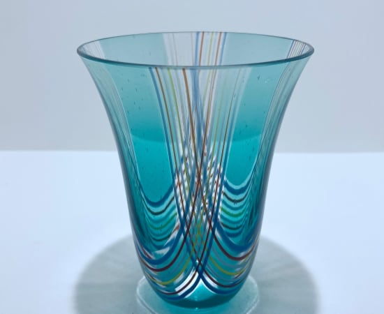 Anne Sorensen, Twistie bowl (turquoise), 2024