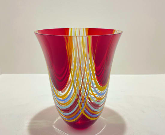 Anne Sorensen, Red Twistie Bowl, 2024