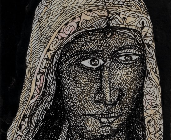 Jogen Chowdhury, Women Face In Sari, 2023