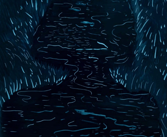 Sylvia Fernández, Estanque de noche, Night pond, 2022