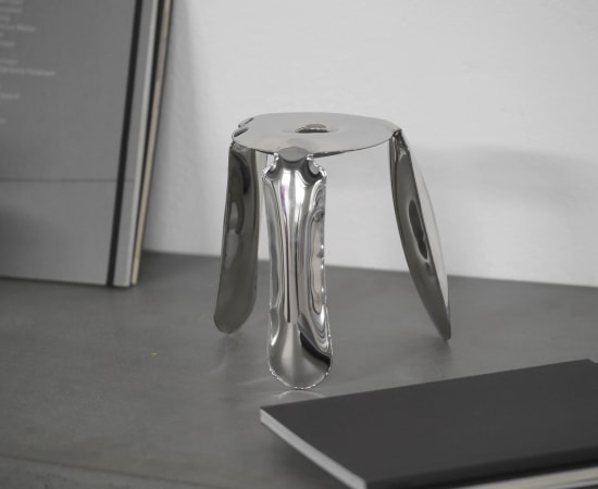 Oskar Zieta, Ploppy miniature stool inox