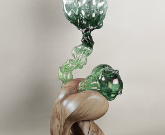 Dorian Renard, Intertwined Bodies. Green (floor lamp / grindų šviestuvas), 2023