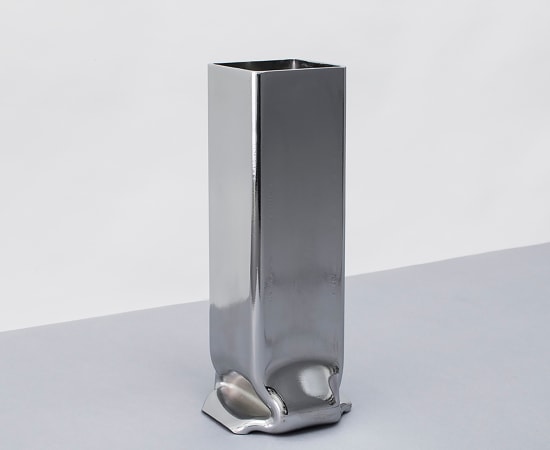 Tim Teven, Vase Square Tall, Chrome, 2017-ongoing