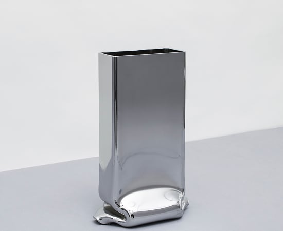 Tim Teven, Vase Rectangular, Chrome, 2017-ongoing