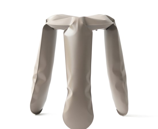 Oskar Zieta, Plopp standard stool beige matt