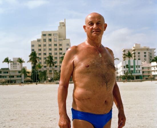 Gay Block, Untitled (Man In Blue Bikini), South Beach, Miami, 1982-85