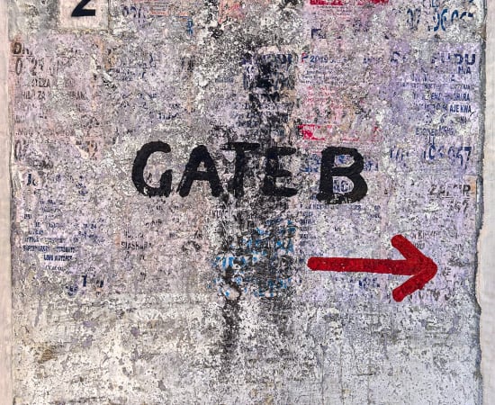 Onyis MARTIN, Series 'Talking Walls' nº 2 - Use Next Gate, 2020