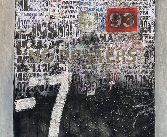 Onyis MARTIN, Series 'Talking Walls' nº 93 - No posters, 2020