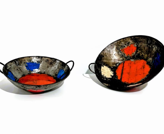 Hamed Ouattara, Set of 3 Tassabas dishes (Various Colors), 2025