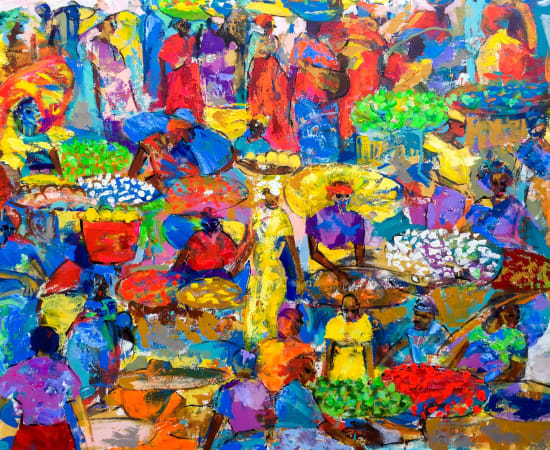 Larry Otoo, Market Colours, 2017