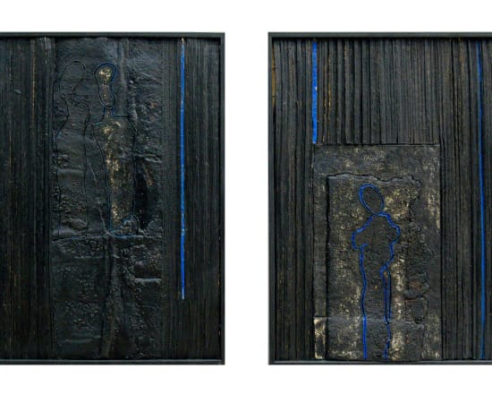 Doff (Appolinaire Guidimbaye), L'Avenir Bleu - Diptych, 2024
