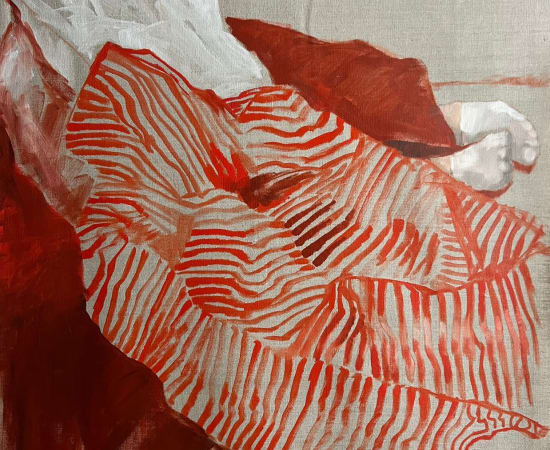Oleksandra Martson, Sleeping in Red, 2023