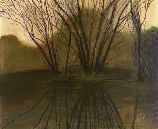 Per Adolfsen, Sunset by the Stream (Winter), 2021