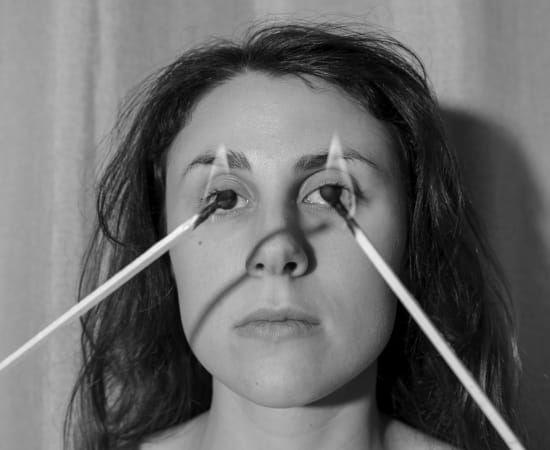 Patricia Voulgaris, Amina with Flames, 2024