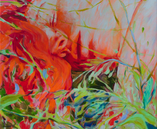 Caroline Absher, Asleep in the flowers, 2022