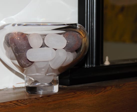 Stewart Hearn, Stone Bowl (bronze / clear), 2020