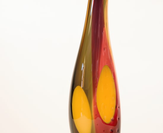 Stewart Hearn, Freedom (grey, amber, rose with opaque yellow), 2019