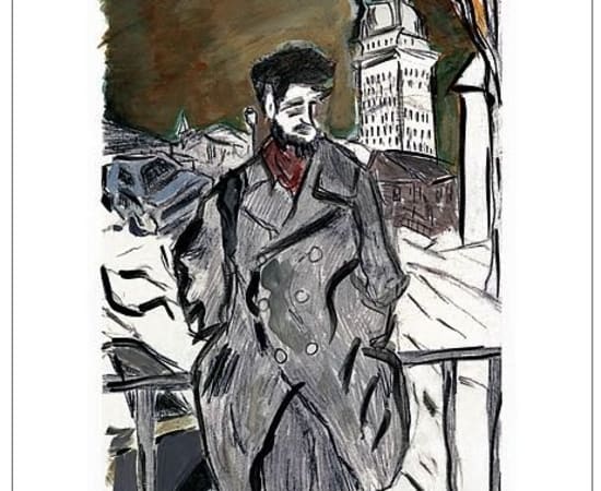 Bob Dylan, Man On A Bridge (grey), 2008
