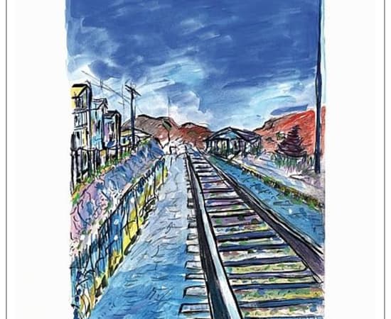 Bob Dylan, Train Tracks (blue), 2008