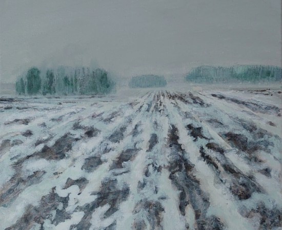 Herman Lohe, Wintery spring in Uppland (Vårvinter i Uppland), 2021