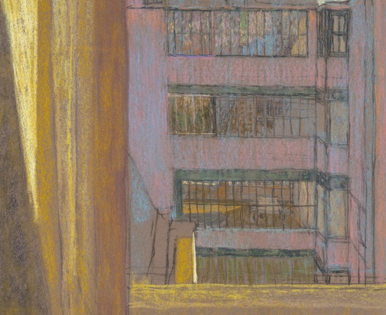 Martin Basdevant, Ateliers sur cours - La fenêtre jaune, 2024