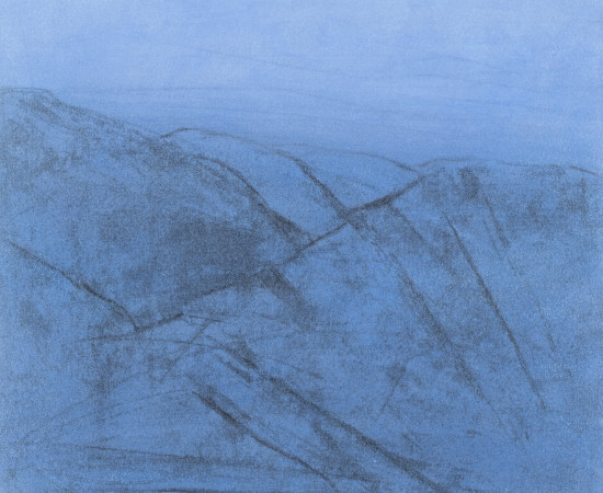 Farhad Ostovani, Montagne en bleu (#1), 2019