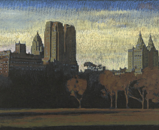 Jean-Baptiste Sécheret, série "Central Park, soir" #3, 2008-2020