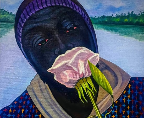 Moses ZIBOR, Me and my Pink Flower, 2023