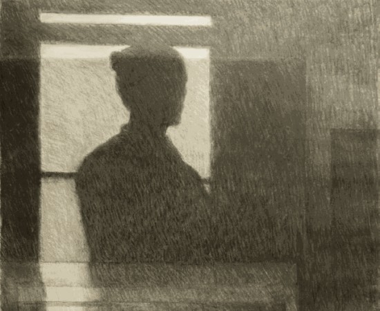 Nicolas Sage, Shadow self-portrait II, 2022