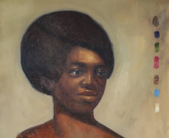 Oliver OKOLO, Portrait of a Woman in Afro, 2023