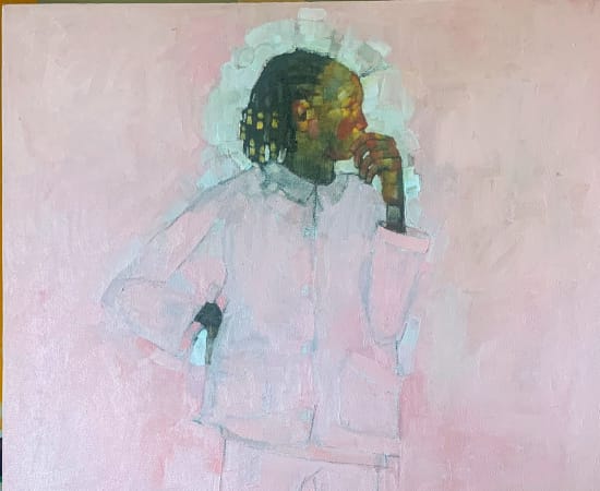 Olivia Mae Pendergast, Young Girl in Pink, 2021