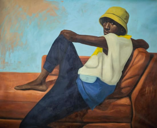 Oliver OKOLO, A Day on the Leather Sofa, 2023